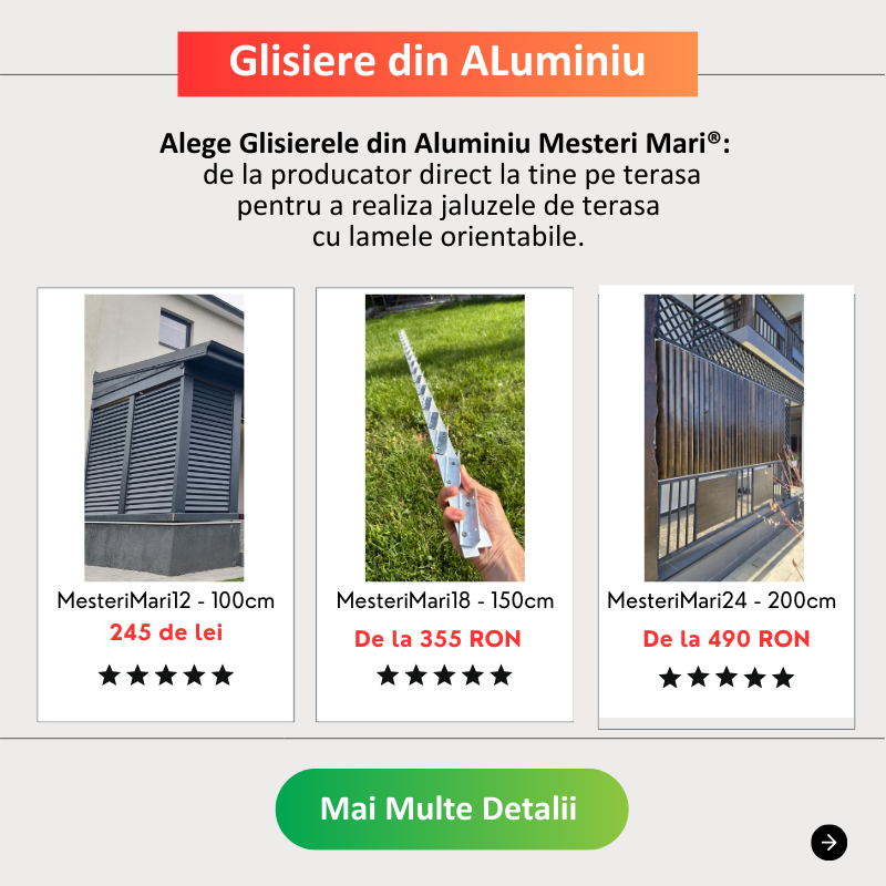 Sistem de drenaj integrat în lamelele orientabile